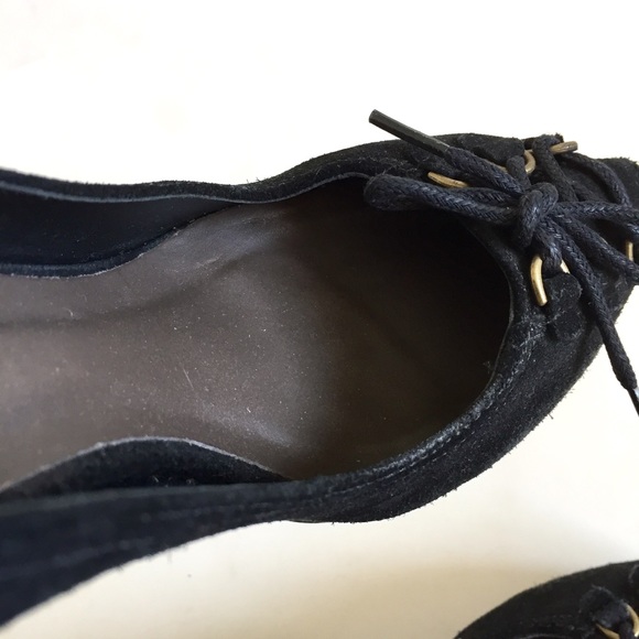 Joie Black Suede Platform Pumps Heels Size 8.5 - Picture 6 of 8